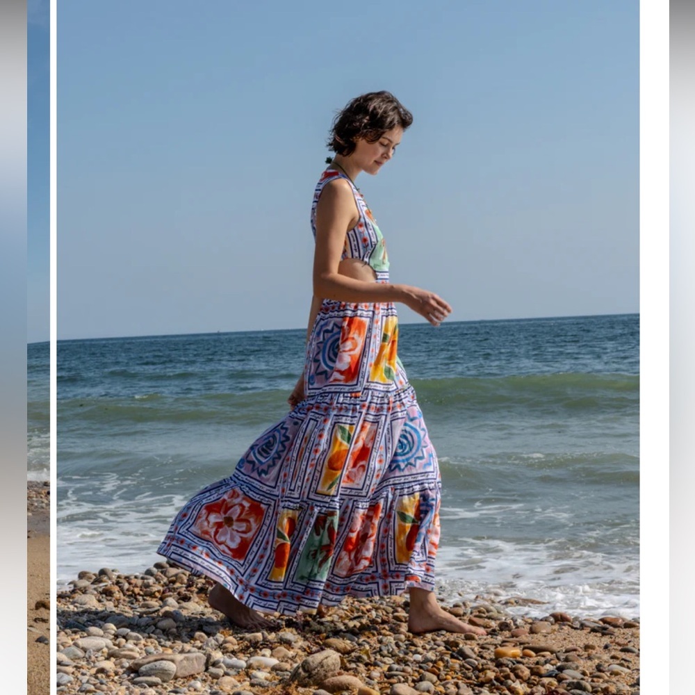 Lingua Franca Marcia Anthropologie NWT 
Sleeveless A-Line Maxi Dress size 6. - Picture 12 of 16